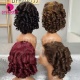 【BOGO Buy one get one free】Bob Wigs Loose Wave 13x4 Transparent Lace Frontal Wigs 180% Density 100% Virgin Human Hair Wig