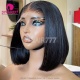 Super Double Drawn 200gram Raw Glueless Bob 5x5 Transparent Lace Closure Wigs 100% Virgin Human Hair Wig