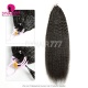 1 Pack Crochet Hair Extension Kinky Straight For Miracle Knots (100g pre sparated strands)100% Virgin Human Hair Natural Color