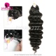 1 Pack Crochet Hair Extension Deep Wave For Miracle Knots (100g pre sparated strands)100% Virgin Human Hair Natural Color