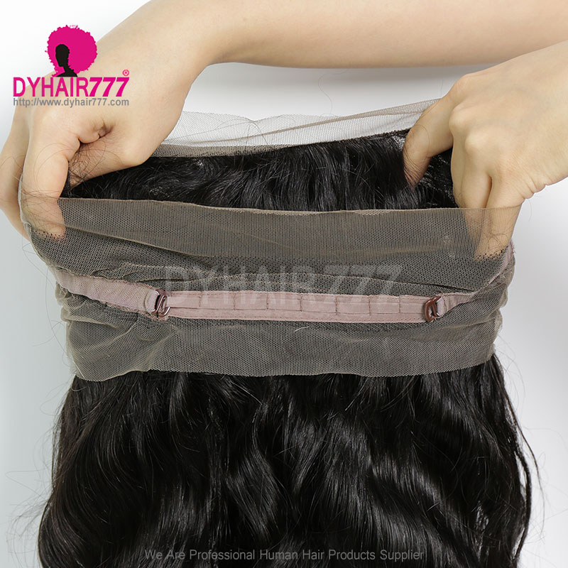 Royal 360 Lace Band Frontal Bleached Knots Virgin Human Hair Body Wave With Baby Hair