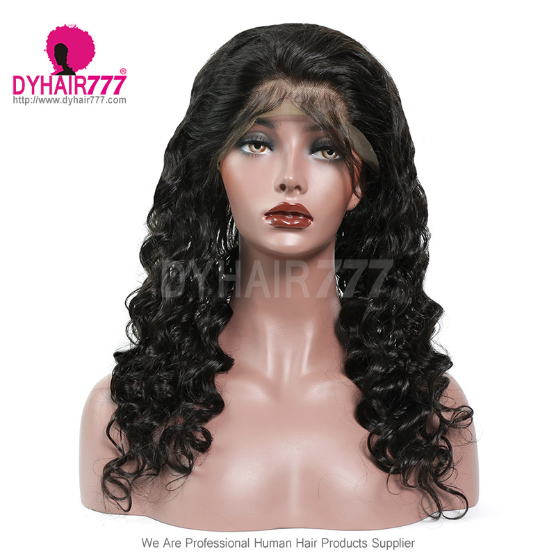 Royal 360 Lace Band Frontal Bleached Knots Virgin Human Hair Loose Wave With Baby Hair