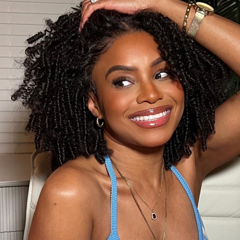 (NEW)Twist Curly Bob Glueless Melted HD 13x4 Lace Wigs 250% Density 100% Unprocessed Virgin Human Hair