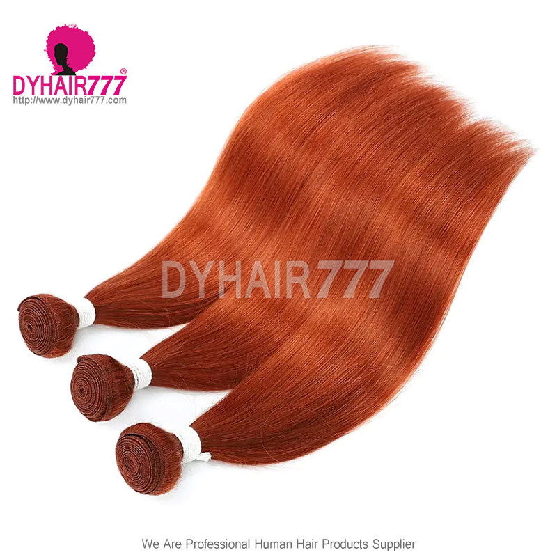 Ginger Color 350# 1 Bundle 14A Royal Grade Hair Extensions Body Wave More Wavy DY Hair