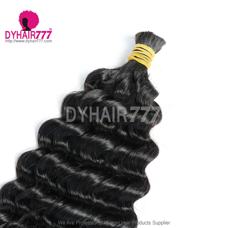 1pack RAW Bulk Braiding Hair Cuticle Align 100% Human Hair Without Weft 100grams/pack