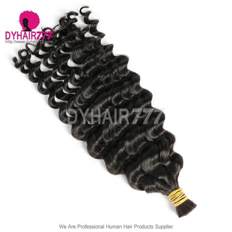 1pack RAW Bulk Braiding Hair Cuticle Align 100% Human Hair Without Weft 100grams/pack