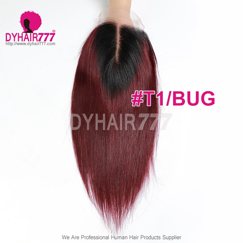 Color 5x5 Closure Transparent Lace Top Kim K Closure Virgin Human Hair