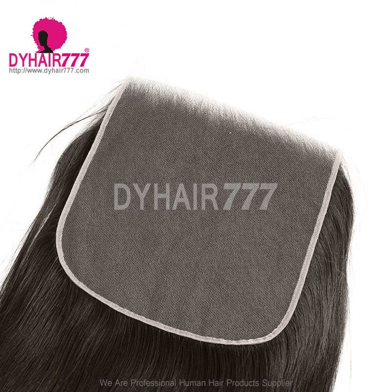 HD 8x8 Lace Top Closure Pre Plucked Hairline Natural Color 100% Virgin Human Hair