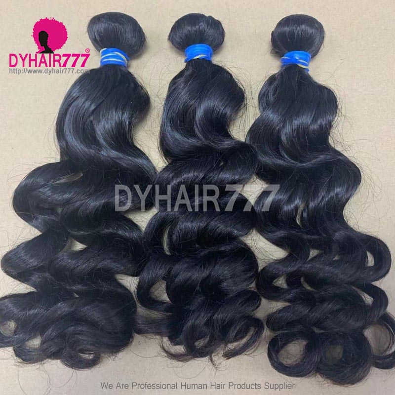 1 Bundle Raw Hair Blue Band Platinum Grade Big Curls Raw Hair Extensions DY Beauty Hair Products