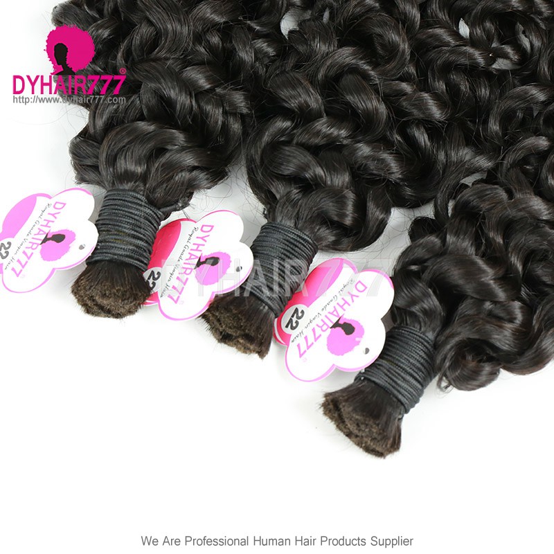 1Pack Bulk Hair No Weft Italian Curly 100% Virgin Human Hair 95-100grams