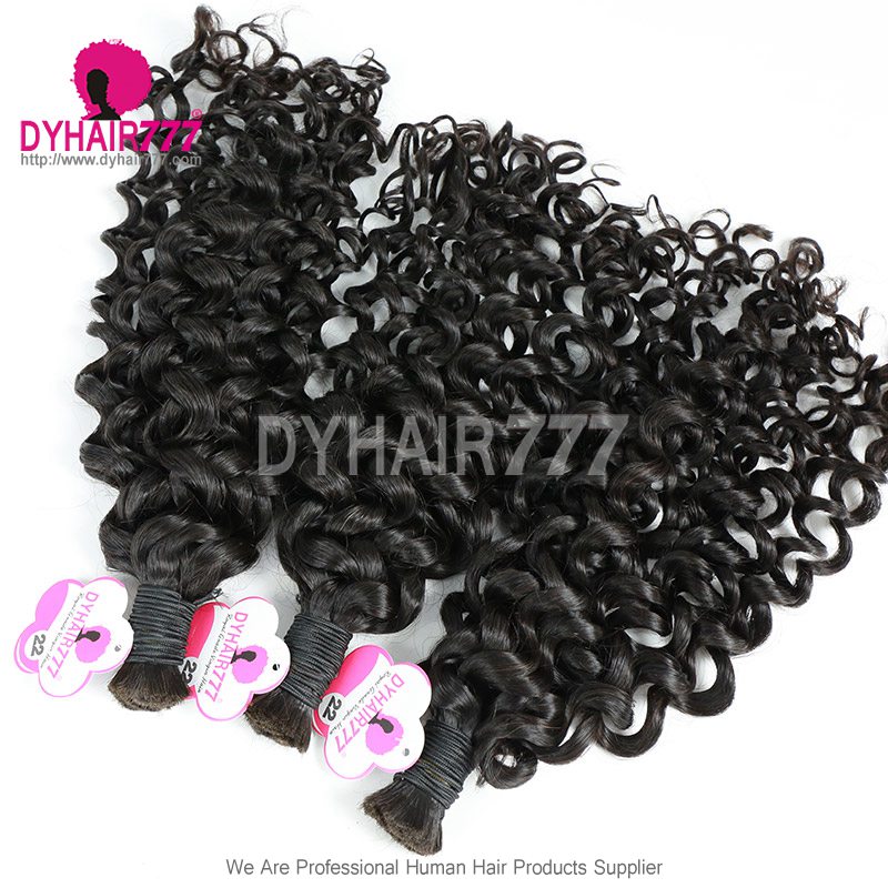 1Pack Bulk Hair No Weft Italian Curly 100% Virgin Human Hair 95-100grams