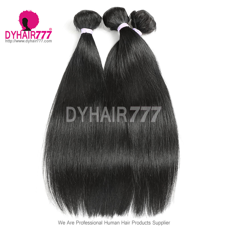 Color 1# Jet Black 1 Bundle 14A Royal Grade Straight Virgin Hair Extensions DY Beauty Hair Products
