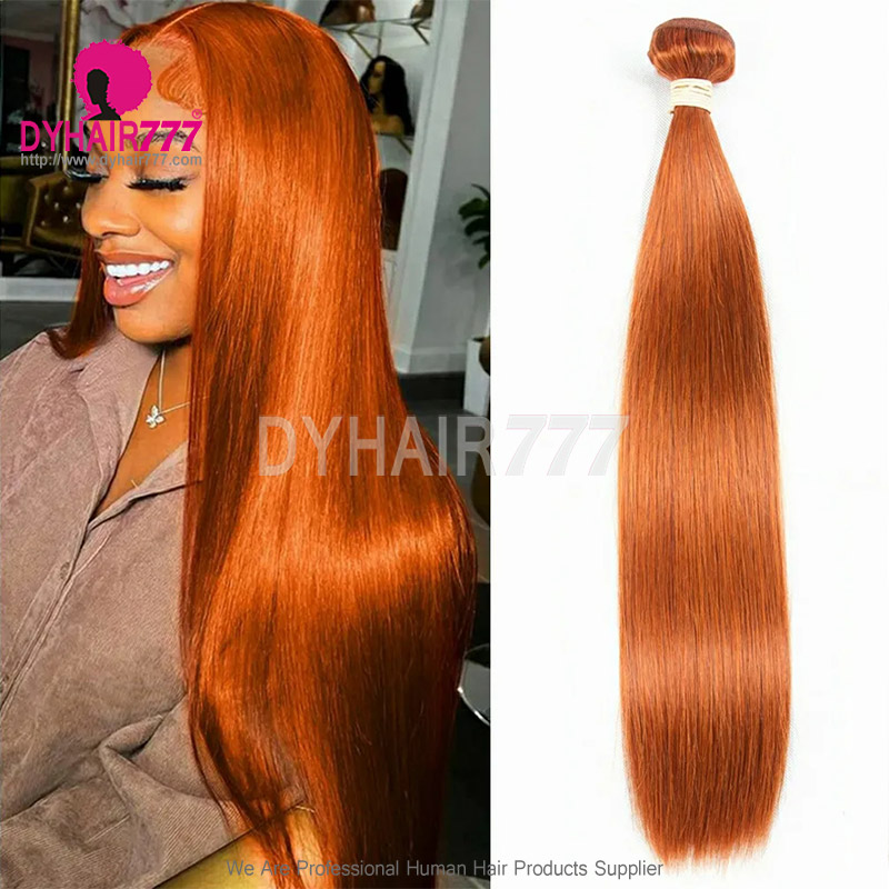 Ginger Color 350# 1 Bundle 14A Royal Grade Hair Extensions Body Wave More Wavy DY Hair