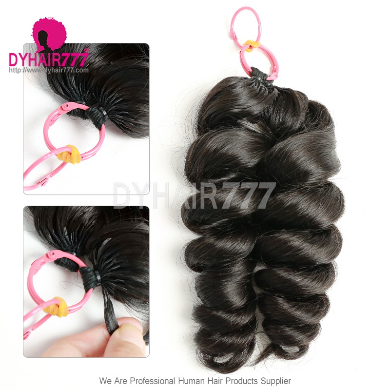 1 Pack Loose Wave Crochet Hair Extension For Miracle Knots (100g pre sparated strands)100% Virgin Human Hair Natural Color