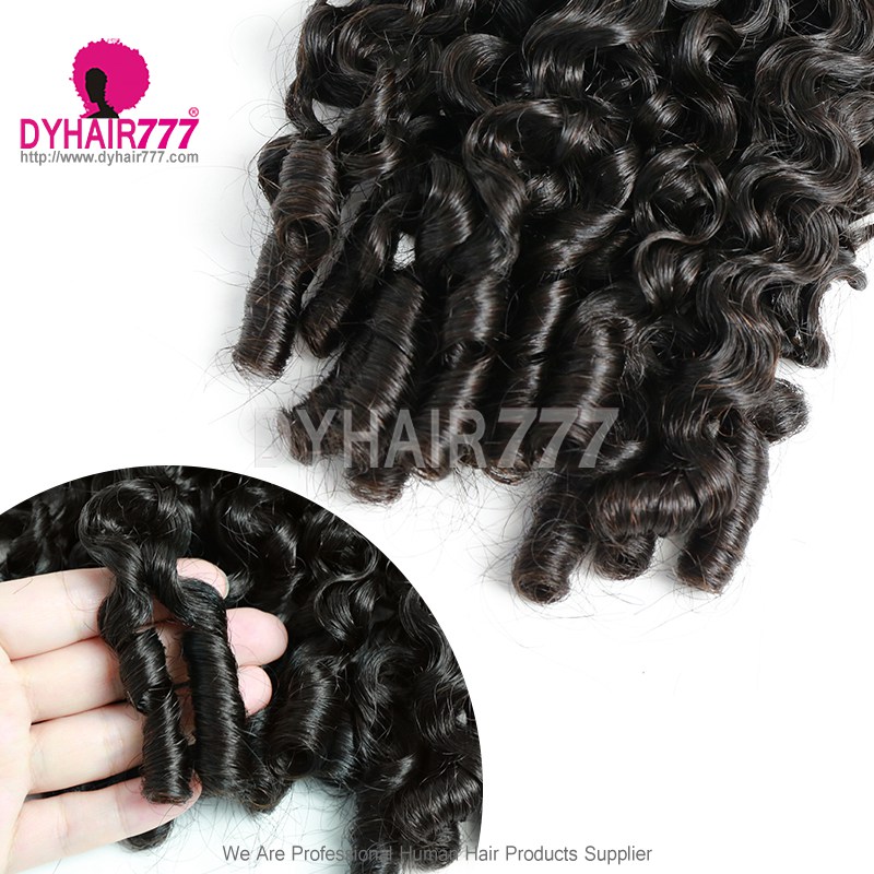 1 Pack Crochet Hair Extension Burmese Spiral For Miracle Knots (100g pre sparated strands)100% Virgin Human Hair Natural Color