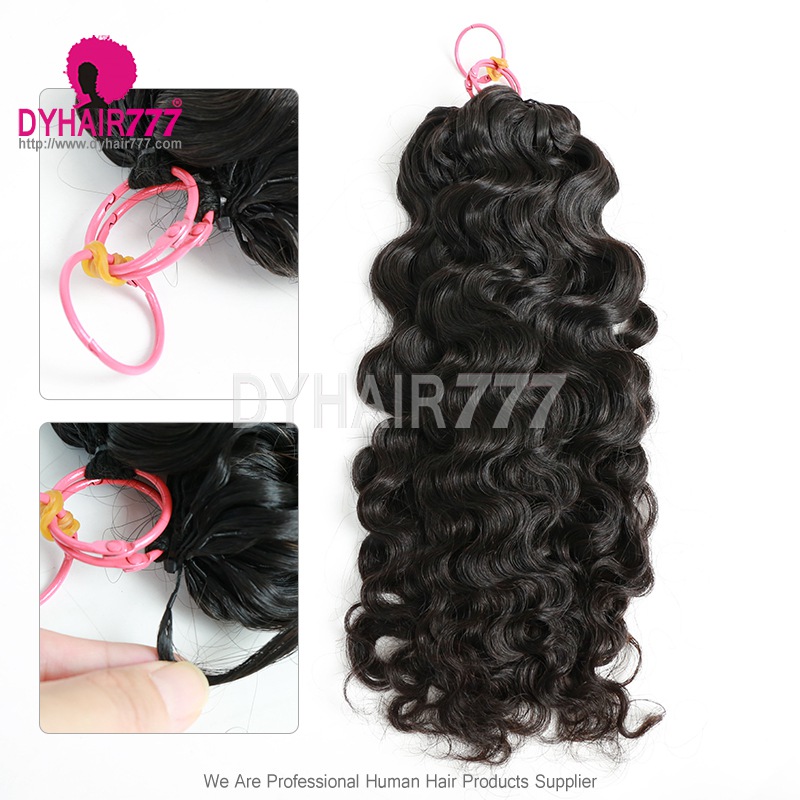 1 Pack Crochet Hair Extension Burmese Curl For Miracle Knots (100g pre sparated strands)100% Virgin Human Hair Natural Color