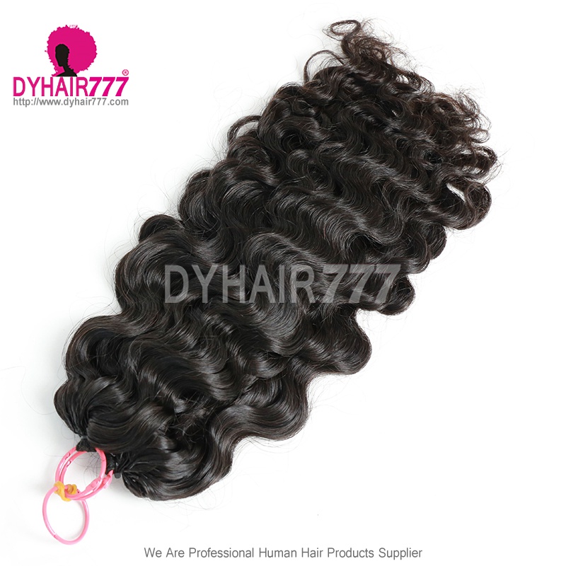 1 Pack Crochet Hair Extension Burmese Curl For Miracle Knots (100g pre sparated strands)100% Virgin Human Hair Natural Color