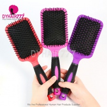 Rhinestones Diamond brush Detangling Hair Comb Styling Tool color by random）