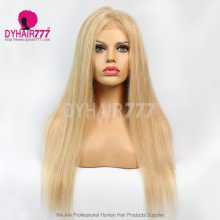 Closure Wig 180% Density Color P10/24 Lace Wig Straight Hair 100% Virgin Human Hair