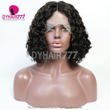 Lace Wig T Part 13*1 T Part Bob Lace Wigs Deep Curly Remy Human Hair Wig 130% Density
