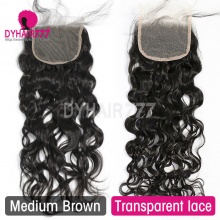 Lace Top Closure (4*4) Natural Wave Human Virgin Hair Freestyle Free Part Middle Part Two Part Three Part