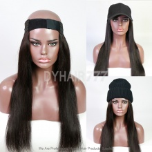 Hair Band 100% Unprocessed Virgin Human Hair with 2 Hat
