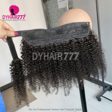 (More Volume)Quickest Install Innovate Big Ponytail Wrap Around Clip In Ponytail Remy Hair Extensions Top Quality