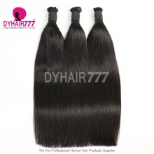 Royal Straight Hair 100% Virgin Human Hair Bulk Braiding Hair Weaving No Weft Natural color 1B 100grams