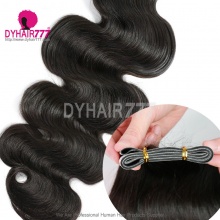 Stock Clearance Body Wave Wide/Long Tape in Tape Hair in Cuticle Extension 100gram/Pack Natural Color