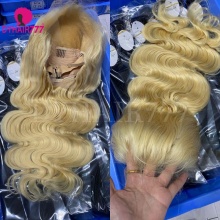 Blonde Color 613# Glueless HD 13x4/13x6 Lace Frontal Wig 200% Density Virgin Human Hair Small Knots