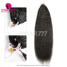 1 Pack Crochet Hair Extension Kinky Straight For Miracle Knots (100g pre sparated strands)100% Virgin Human Hair Natural Color